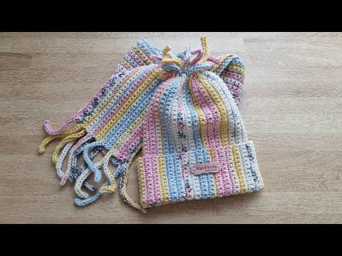 Видео: 🧶Комплект бебешка шапка и шал, изплетени на една кука🧶 - част 1