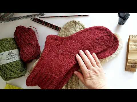 Видео: В'язані шкарпетки.Огляд і розповідь про пряжу і виріб.