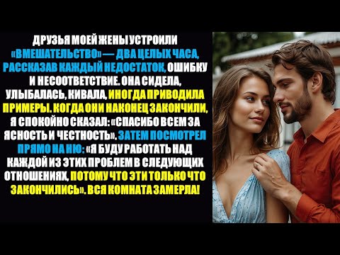 Видео: Друзья жены провели для меня «интервенцию» — мой ответ решил настоящую проблему