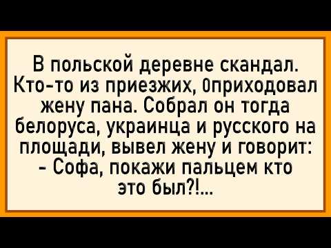 Видео: Как жену пана приезжие 0прих0довали! Сборник свежих анекдотов! Юмор!