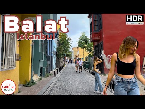 Видео: Стамбул, Пешеходная экскурсия по Балату | 4К HDR