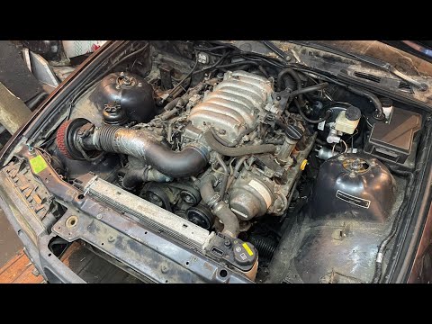 Видео: СВАП 3UZ в BMW E36,БЫСТРО И НЕПРАВИЛЬНО,НО РАБОТАТЬ БУДЕТ,ИЗ 323i В 343i