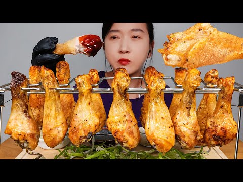 Видео: Корейская КУРИНЫЕ НОЖКИ мукбанг звуки еды