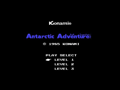 Видео: Antarctic adventure-полное прохождение(full Playthrough)(деньди,nes,fc),Антарктическое приключение!