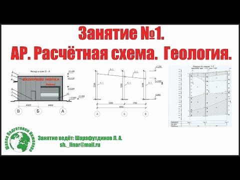 Видео: Металлический каркас Автомойки. [Занятие 1]  Сбор нагрузок. АР. Геология. Расчётная схема.