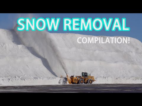 Видео: Уборка снега и свалка. Сборник, Канада (46 минут) / Лучшее видео об уборке снега!!