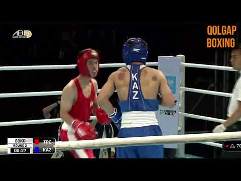 Видео: АЗИЯ. U19. 1/4 финал! 60 кг. Әділет Тортубек – Шэнг-Чи Куо (TPE)