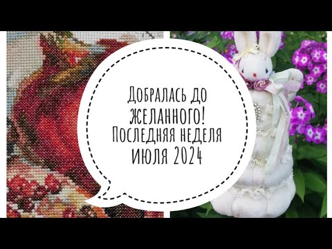 Видео: Моя жизнь с вышивкой. Последняя неделя июля 2024 года.