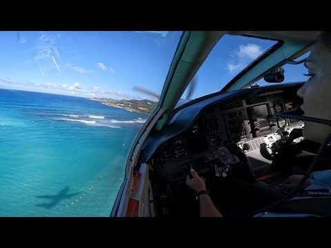 Видео: Взлет с французского острова Сен Бартс ✈️ посадка на острове Тортола (Британские Виргинские острова)