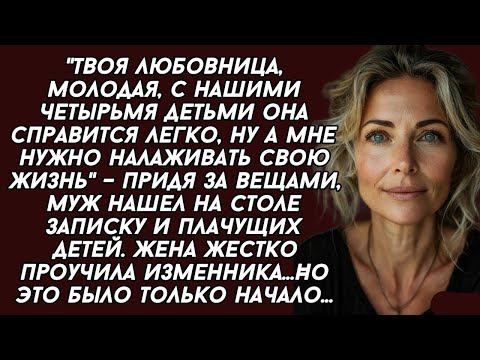 Видео: Муж хотел уйти к любовнице, но жена решила оставить на него четырёх детей и уйти первой...