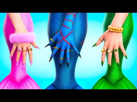 Видео: Милашка в Розовом vs Бунтарка! 🧜‍♀️💖 Экстремальное преображение РУСАЛОК!