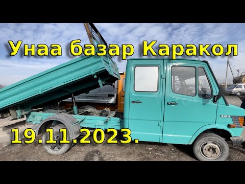 Видео: Унаа базары Каракол/Авторынок Каракол.   19.11.2023.