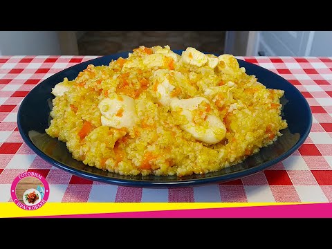 Видео: Вкусная пшеничная каша с курицей. Простая и полезная каша на каждый день