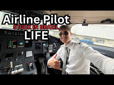 Видео: Жизнь пилота авиакомпании | Полёт в Бразилию 🇧🇷 Часть 2