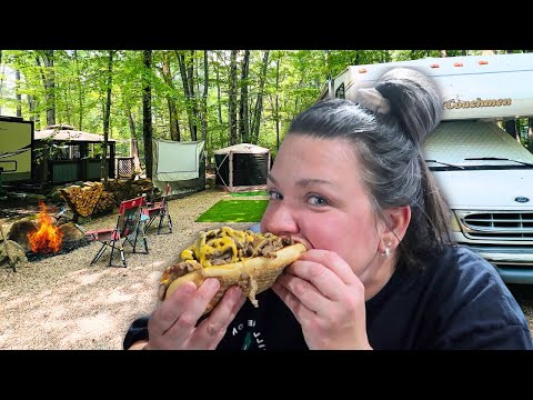 Видео: Campfire встречает Филадельфию: Blackstone Cheesesteaks в нашем кемпинге (видеоблог о доме на кол...