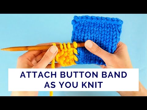 Видео: Простой способ прикрепить ленту для пуговиц во время вязания — плоское, эластичное и полностью дв...