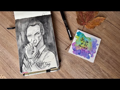 Видео: Инктобер 2025, какие материалы использую в этом году.  Процесс рисование Стинга