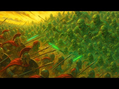 Видео: 3 000 спартанцев vs 10 000 зомби – Древние воины против апокалипсиса! UEBS