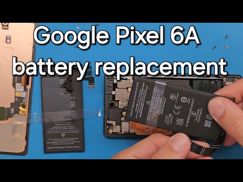 Видео: Пошаговое голосовое руководство по замене аккумулятора Google Pixel 6a