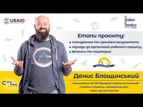 Видео: Денис Блощинський , частина 3. Етапи проєкту.