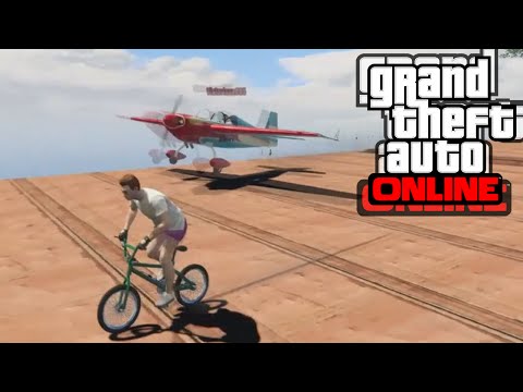 Видео: GTA 5 PC Online - BMX срещу самолети