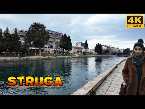 Видео: STRUGA, Macedonia *Black Drim*【Morning Walk 4K】 🚶‍♂️ Утринсkа прошетка низ СТРУГА, Македонија (2025)
