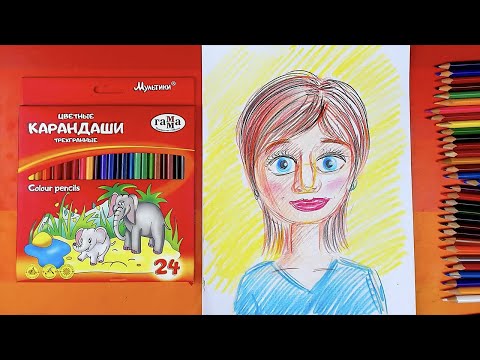 Видео: Рисуем МАМУ - урок рисования портрета