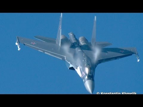 Видео: Су-35 МАКС 2013 солнечно