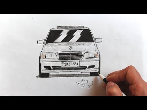 Видео: ✌️ Как нарисовать машину Мерседес-Бенц В 202