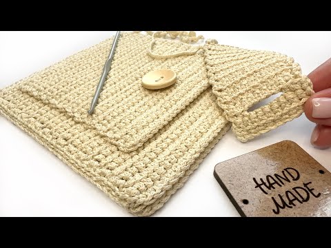 Видео: Как связать маленькую сумку крючком новичку 🤗 Простая модель и узор!