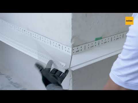 Видео: Полагане на първия ред с помощта на цокълен профил