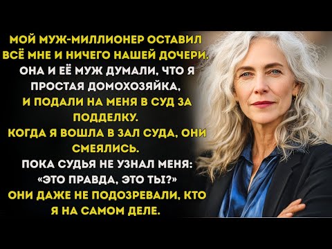 Видео: ДОЧЬ ПОДАЛА НА МЕНЯ В СУД ЗА НАСЛЕДСТВО, НО В СУДЕ ВСПОМНИЛИ, КТО Я НА САМОМ ДЕЛЕ