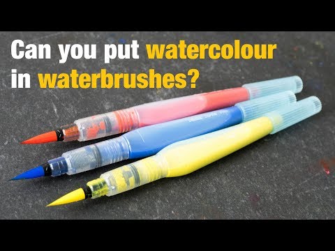 Видео: Можно ли набирать акварельную краску в водяные кисточки?