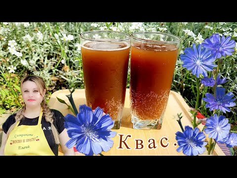 Видео: БЫСТРЫЙ КВАС ИЗ ЦИКОРИЯ В ДОМАШНИХ УСЛОВИЯХ.🥃🍇💮
