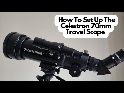 Видео: Как настроить телескоп Celestron Travel Scope 70 мм