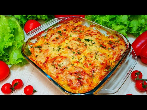 Видео: Вкусное филе минтая с овощами в сметанном соусе, запеченное в духовке  Сочная и нежная рыба на ужин