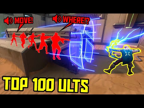 Видео: ТОП-100 УЛЬТИМОВ VALORANT ВСЕХ ВРЕМЁН!