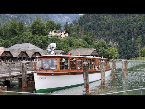 Видео: Германия: Königssee  и  водапад Röthbach в плохую погоду