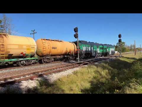 Видео: Тепловоз 2ТЭ116-1667 на о.п. Ропка/ 2TE116-1667 at Ropka stop