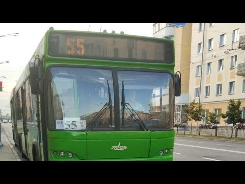 Видео: Информатор Автобуса №55 Гомель. Новая озвучка от АП №6