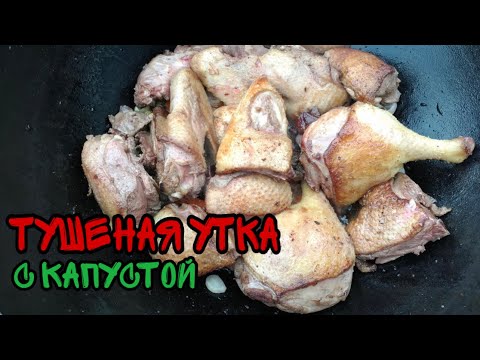 Видео: Тушеная утка с капустой | тушим утку с капустой в казане | самый вкусный рецепт утки
