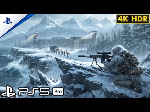 Видео: (PS5) Лучшая миссия Silent Snowy Mountain | Реалистичный игровой процесс [4K60FPSHDR] Call of Duty