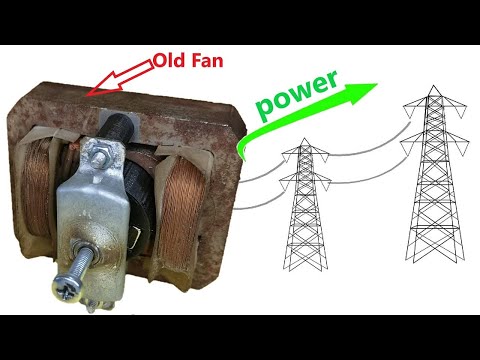 Видео: Как превратить старый двигатель вытяжного вентилятора в генератор