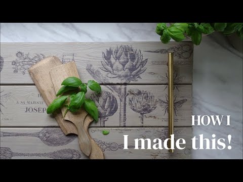 Видео: Инкрустация краской IOD по текстуре дерева меловой краской.