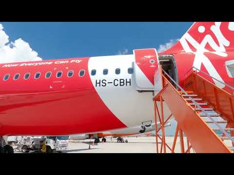 Видео: Перелёт из Таиланда в Малайзию (Дон Муанг - Пинанг) #airasia