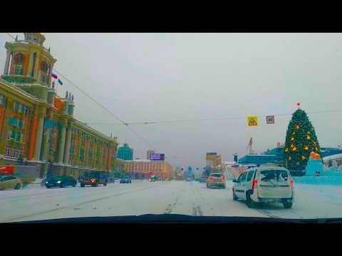 Видео: Автопрогулка по заснеженным улицам Екатеринбурга в январе