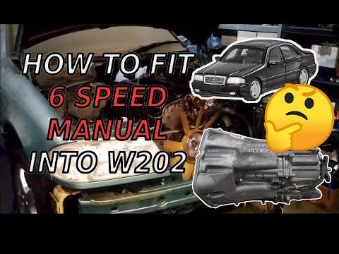 Видео: Как установить 6-ступенчатую механическую коробку передач на Mercedes W202 | Проект турбокоробки ...