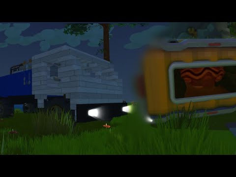 Видео: Scrap mechanic fant mod/ камаз и ящик с моллюском