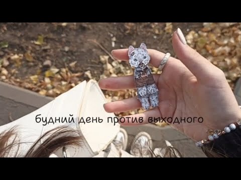 Видео: 🧸🍁влог, будний день против выходного.🍂🤎