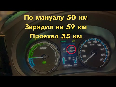 Видео: Mitsubishi Outlander PHEV 2015 - Сколько проедет на одном заряде (0.0л/35км)? Часть 2.